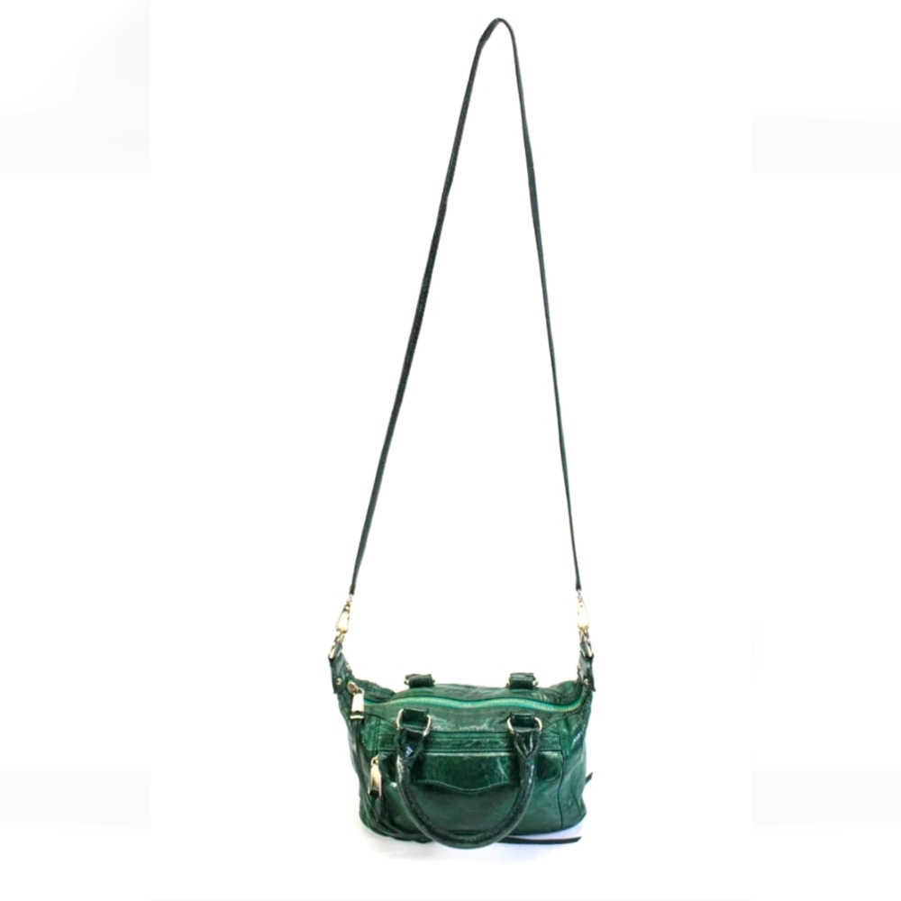 Rebecca Minkoff leather emerald green crossbody bag